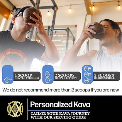Koa Kava Dehydrated Instant Kava - 100% Dehydrated Instant Green Fijian Kava Root Powder, 8 oz (226g) Bag