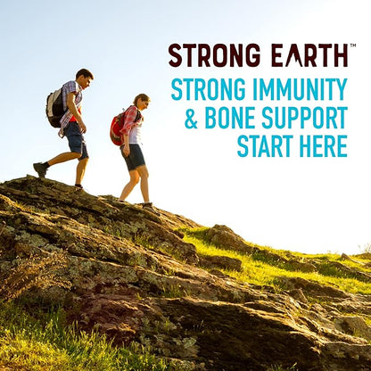 YUM-V'S Strong Earth Calcium, Magnesium, Zinc and Vitamin D Gummies (90 Count) Calcium Gummies with Vitamin D3 + Zinc & Magnesium Supplements, Delicious Bone Health Gummy Supplements