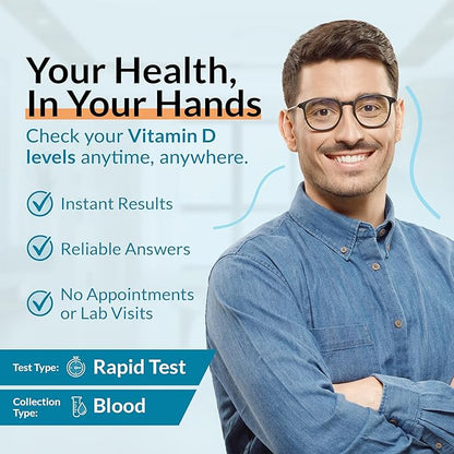 at Home Vitamin D Test (1 Test) Rapid Test, White
