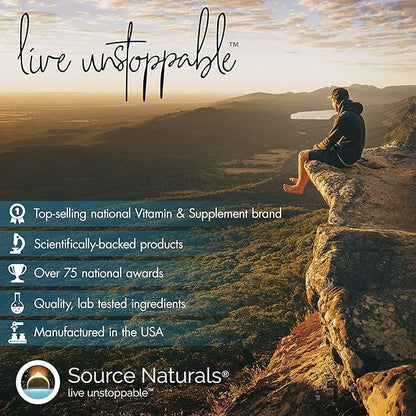 Source Naturals Niacinamide B-3, 100 mg Dietary Supplement - 100 Tablets