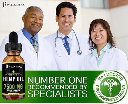 Organic Hemp Oil Extract Drops - Omega Fatty Acids 3 6 9, Non-GMO Ultra-Pure Sugar- Free (2-Pack)