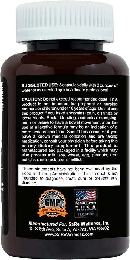 Clinical Daily Regular Cleanse. Natural Colon Cleanser & Detox for Energy and Constipation Relief. 90 Herbal Dietary Fiber Pills - Psyllium Husk Powder Capsules with Glucomannan, Aloe, PROBIOTICS