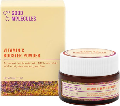 Good Molecules Vitamin C Booster Powder - 100% Pure L-Ascorbic Acid for Firm Skin - Collagen Boosting, Anti-Aging, and Skincare for Face