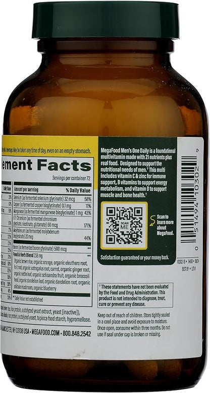 MEGAFOOD Men's One Daily, 72 CT