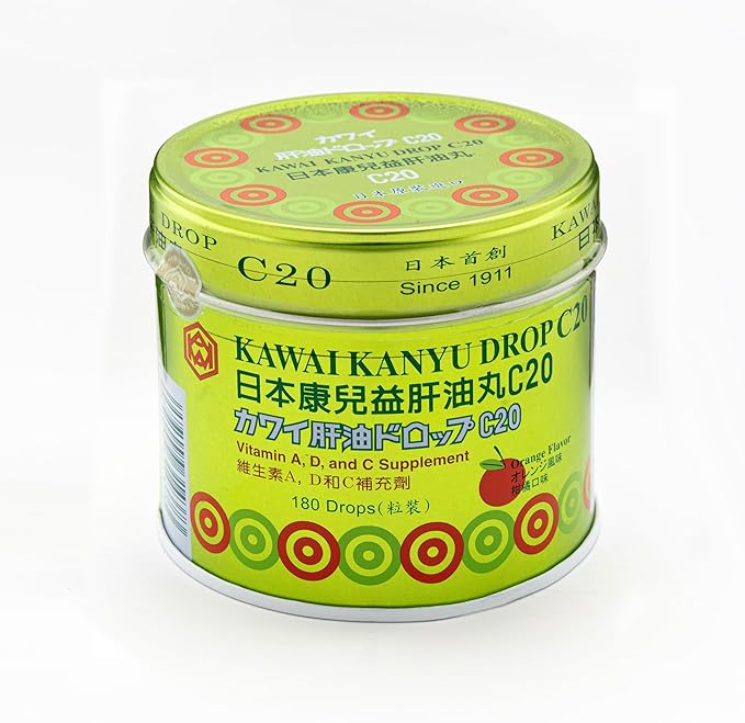 Kawai Kanyu Drops C20 Vitamin A, D and C - E77-solstice-KWC20(orange flavor)