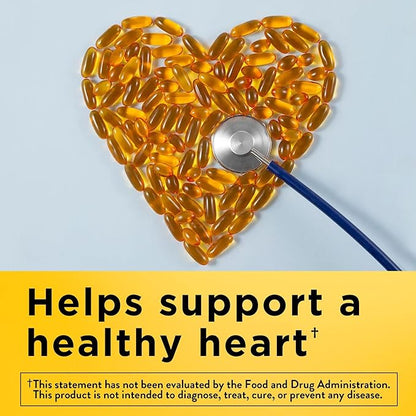 Nature Made Fish Oil Omega 3 Supplements, 1200 mg Softgels, Omega 3 Fish Oil for Healthy Heart Support, 150 Softgels, 75 Day Supply
