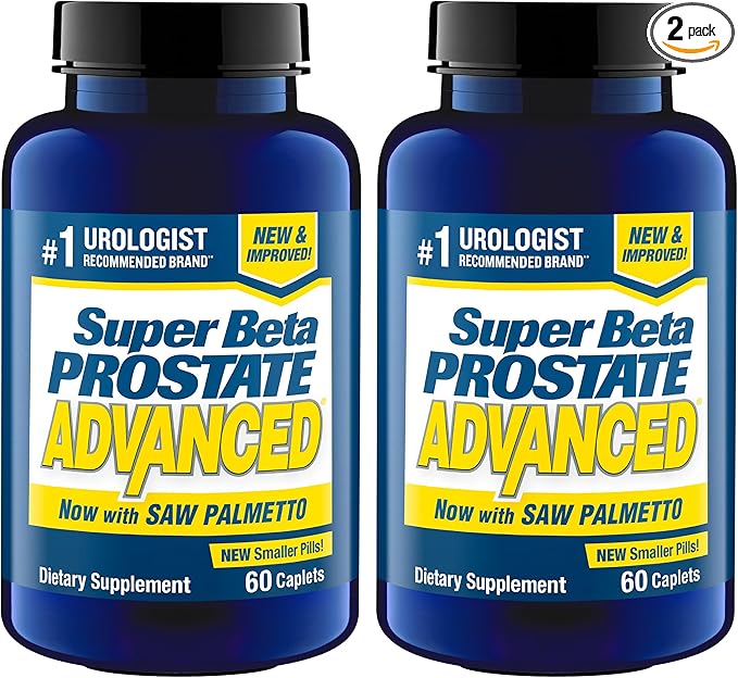 Advanced with Saw Palmetto - Prostate Health Supplements for Men, Bladder & Urinary Support with Beta-sitosterol, Reishi, Saw Palmetto, Vitamin D, Zinc Oxide, Selenium - 120 Count