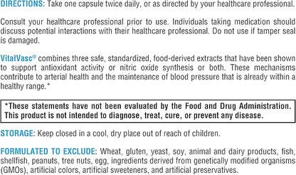 XYMOGEN VitalVasc - Grape Seed & Olive Leaf Extract Capsules -Supplements with Antioxidant Support - Gluten Free, Vegan + Non GMO (60 Caps)