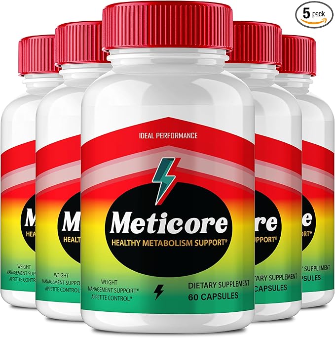 Meticore Keto Capsules, Meticore Advanced Formula Supplement Pills - Maximum Strength, Meti Core Health and Wellness Capsules All Natural Keto Pills, Meti Core Keto Reviews (5 Pack)