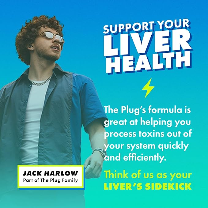 The Plug Liver Cleanse Detox & Repair Pills - Milk Thistle Liver Detox - Fatty Liver Support Supplement - 20 Herbal Liver Capsules, Turmeric & Vitamin B for Healthy Digestive & Immune System