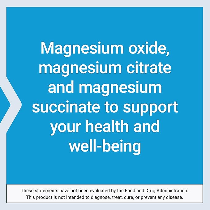 Life Extension Magnesium Caps, 500 mg, Magnesium Oxide, Citrate, Succinate, Heart Health, Healthy Bones, Metabolism Support, 100 Vegetarian Capsules (Pack of 2)