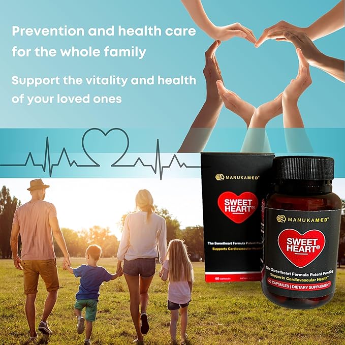 SWEETHEART Supports natural healthy heart 100% Natural Dietary Supplement 60 Capsules