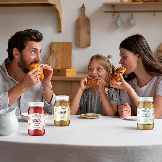 TrueSeaMoss Sea Moss Gel – Made in USA – 5-in-1 Formula – Wildcrafted Seamoss, Ashwagandha & Sea Vegetables – Ashwagandha, Pack of 1 (Labels may Vary)