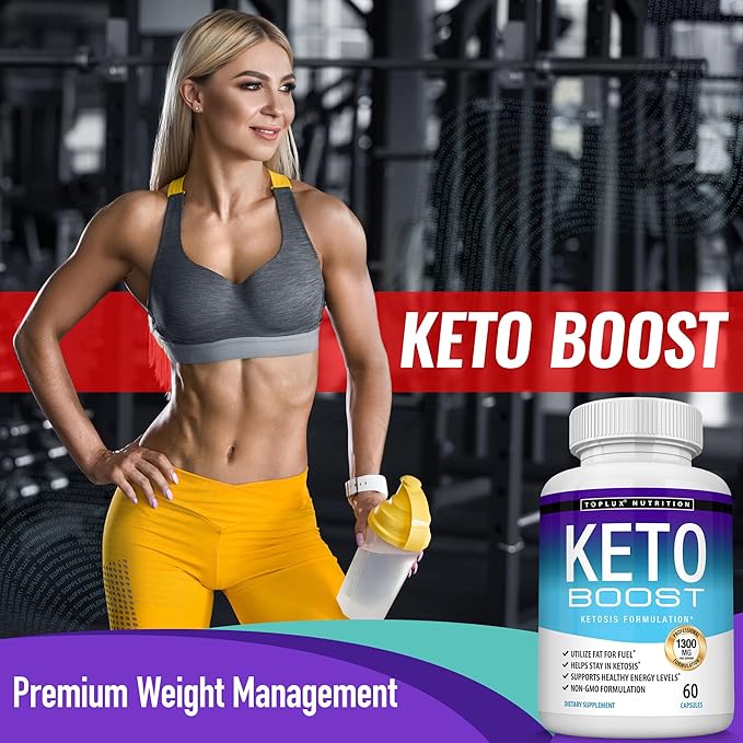 Keto Boost Diet Pills Ketosis Supplement - Natural Exogenous Keto Formula Support Energy & Focus, Advanced Ketones for Ketogenic Diet, Keto Diet Pills, for Men Women