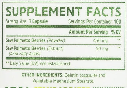 ZHOU NUTRITION Saw Palmetto Prostate Health Complex, 100 CT