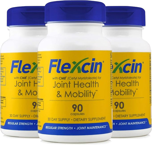 Flexcin Joint Health & Mobility Formula with CM8-3 Pack (270 Capsules)