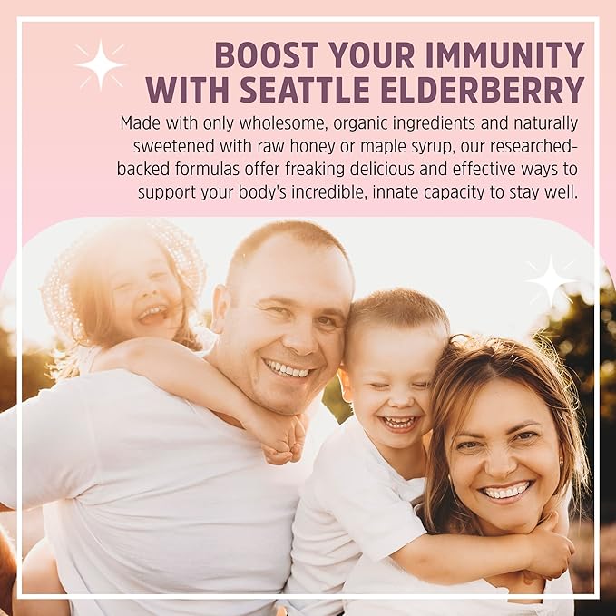 Herbal Supplement Starter Set – A 16oz Bottle of Elderberry Syrup with Honey & a 2oz Bottle of Elderberry to-Go Seasonal Support Made from Only Organic Ingredients in The USA