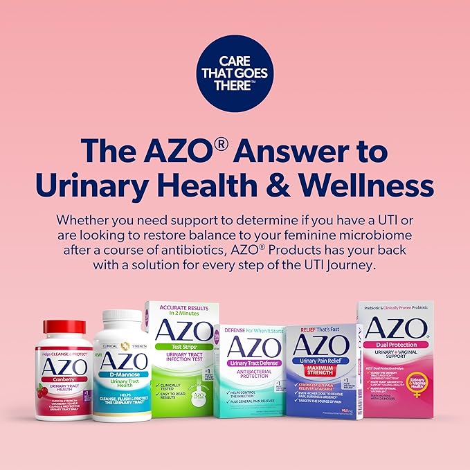 AZO Cranberry Supplement, Made with Concentrated Whole Fruit Cranberry Powder to Help Cleanse and Protect the Urinary Tract*, Sugar Free Cranberry Pills, Non-GMO, 100 Softgels