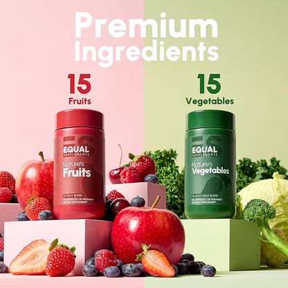 Fruits and Vegetables Supplements | Fruit and Veggies Supplement to Find Balance | of Nature, Fruit and Vegetable Capsules for Adults, Simply Natures Superfood | 90 Count, 1 Mo Set