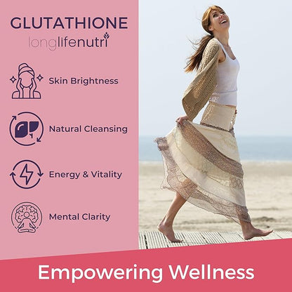 Reduced Glutathione 500mg – with White Milk Thistle and Alpha Lipoic Acid, 180 Vegetarian Capsules, Natural Antioxidant, 3-Month Supply, GMP Certified, Made in USA