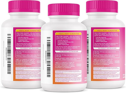 Pink Stork Total Prenatal Vitamins with DHA, Folate, Iron, Choline, and Vitamin B12 - Preconception Nutrition - Prenatals for Women, Pregnancy Must Haves - Mint Essence, 180 Capsules, 3 Month Supply