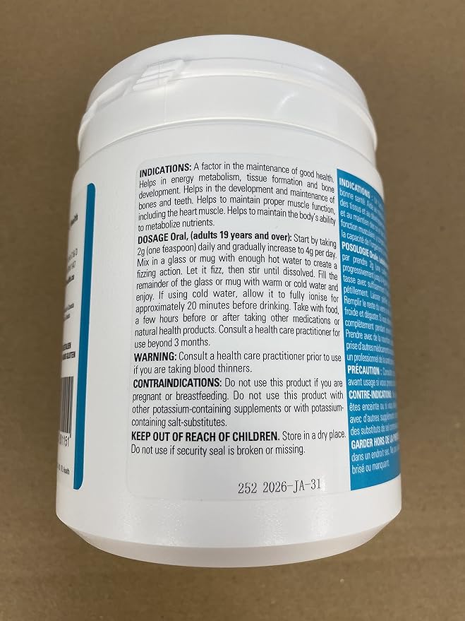 ITL Health BF Plus Calcium Zinc Magnesium Powder with D3, K2, C, B6, Boron, Zinc and Potassium | for Optimal Bone Health, and Immune Support (Exotic Raspberry Lemon, 360g)