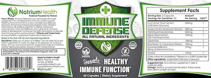 Immune Defense Capsules | 60 Count | Natural Immune Booster | Natrium Health