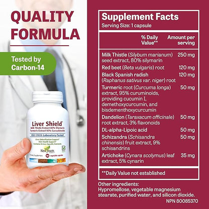 New Roots| Liver Cleanse Detox & Repair Supplement|8-in-1 Formula of Milk Thistle, Dandelion Roots, Turmeric, Curcumin, Artichoke, Red Beet, Radish, Schizandra | Fatty Liver Support (90 Capsules)