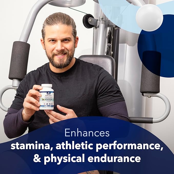 Pure Himalayan Shilajit for Men & Women - Boost Stamina, Athleticism, Support Metabolism & Energy | 10,000mg Shilajit Ashwagandha Supplements + Irish Sea Moss, Tongkat Ali, PQQ & More - 60 Capsules