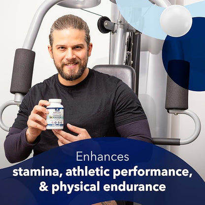 Pure Himalayan Shilajit for Men & Women - Boost Stamina, Athleticism, Support Metabolism & Energy | 10,000mg Shilajit Ashwagandha Supplements + Irish Sea Moss, Tongkat Ali, PQQ & More - 60 Capsules