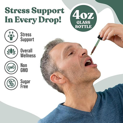 Rejuvica Health Active Holy Basil - Advanced Stress Support Supplement - Made with Holy Basil Leaves - Liquid Extract for Better Absorption
