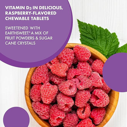 BlueBonnet Nutrition Vitamin D3 2000 IU Chewables and Vitamin C 500 mg Chewables Bundle