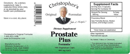 Christopher's Original Formulas Prostate Plus Formula, 100 Count