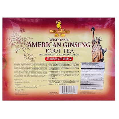 Wisconsin American Ginseng Root Tea 60 bags x 2.25g
