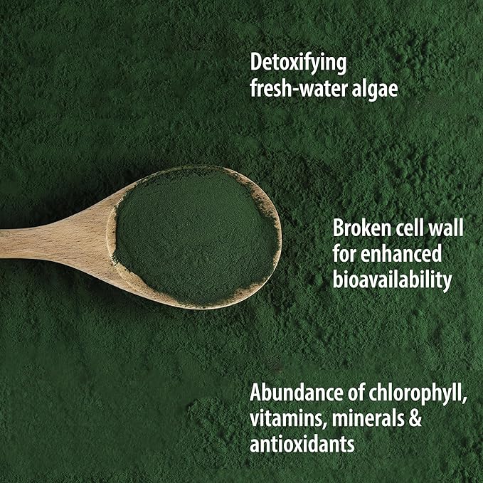 Organic Traditions Organic Chlorella Powder, Vegan Non-GMO Organic Superfood, 5.3oz (150g) Bag, 30 Servings per Bag