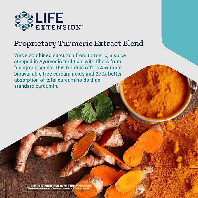 Life Extension Curcumin Elite Turmeric Extract, 90 Veg Capsules