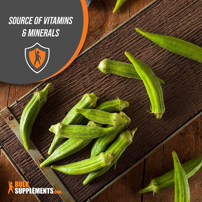 BulkSupplements.com Okra Extract Powder - Digestion Supplement - Bowel Movement Supplements (1 Kilogram - 2.2 lbs)