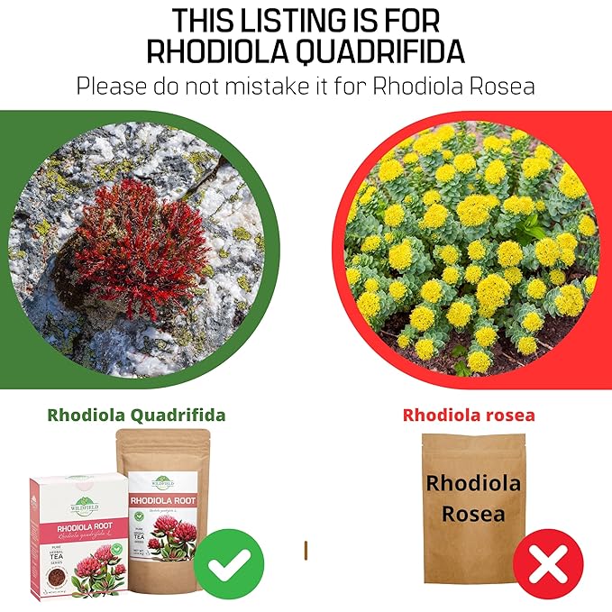 1 oz. Dried Rhodiola Quadrifida Root Herb Tea (Rhodiola Quadrifida) - 30g Rhodiola Root Herbal Tea