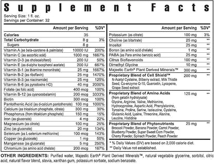 Youngevity Ultra Body Toddy™ - 100+ Nutrient Mega Multi-vitamin Mineral Supplement for Men and Women - Enhanced Absorption - Phytonutrients - Amino Acids - (4 Bottles, 32 Oz Each)