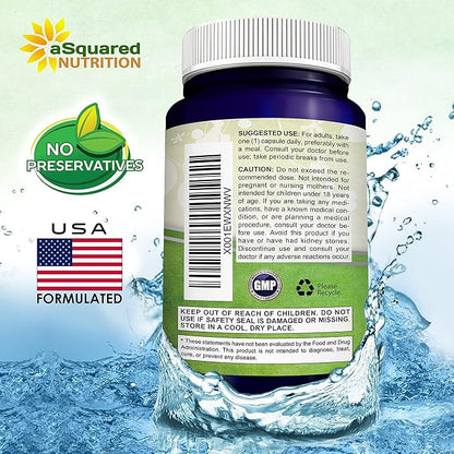 aSquared Nutrition Quercetin 500mg Supplement - 200 Capsules - Quercetin Dihydrate to Support Cardiovascular Health - Max Strength Powder Complex Pills to Help Improve Immune Response
