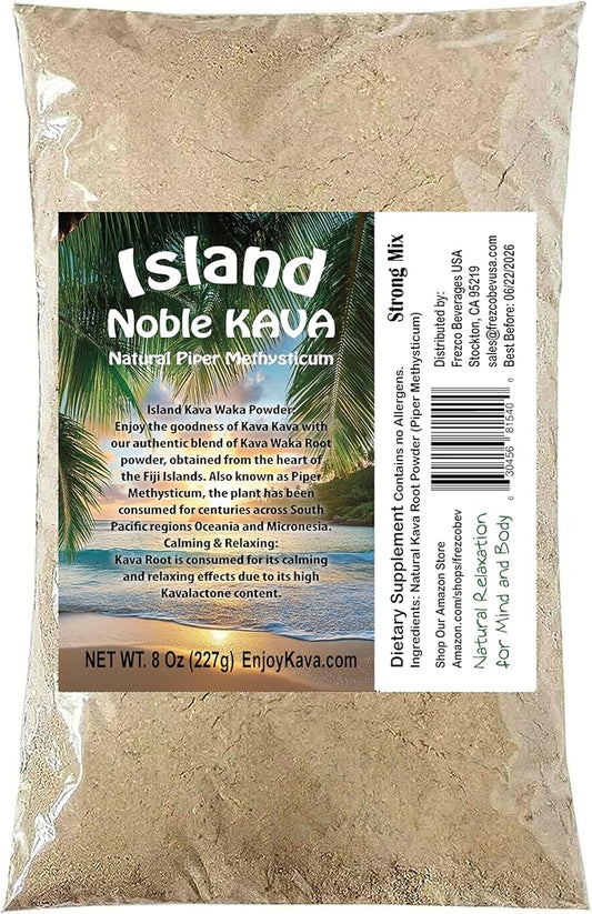 Island Noble KAVA (8 Oz / 227G) Uplifting Social Kava Drink - The Island Vibe
