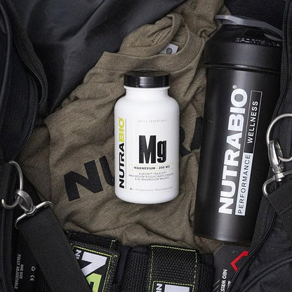 NutraBio Magnesium Supplement, Magnesium Glycinate, Biglycinate, D-Magnesium Malate, Magnesium for Sleep, Muscle & Nerve Support, for Men and Women, 120 Vegetable Capsules