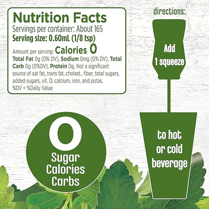 SPLENDA Stevia Liquid Zero Calorie Sweetener Drops, 1.68 Ounce Bottle (Pack of 2)
