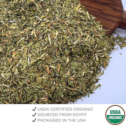 Organic Alfalfa Leaf 4 oz. (113g), USDA Certified Organic Alfalfa Herb Loose Tea, Medicago Sativa, Cut & Sifted