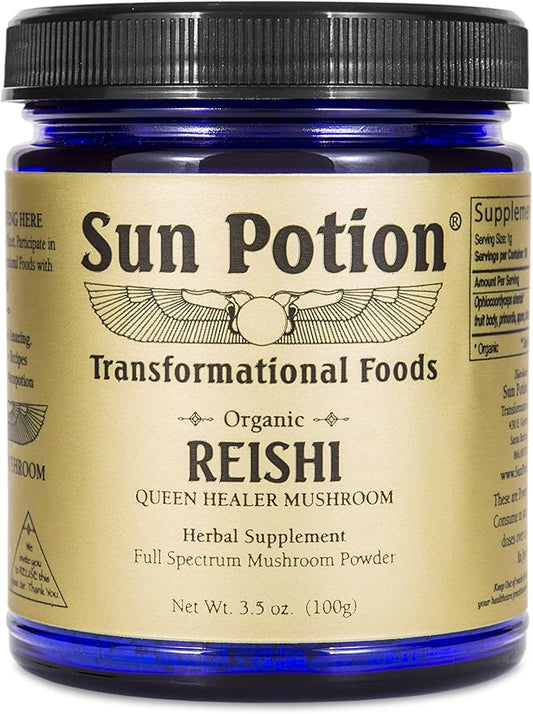 Sun Potion Reishi Mushroom Powder (Organic) - (100g)
