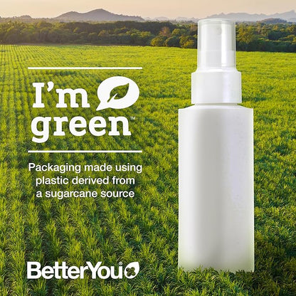 BetterYou Magnesium Joint Body Spray - Muscle Relief Spray - Topical Magnesium Chloride and Glucosamine - Cooling Menthol and Eucalyptus - 3.38 oz