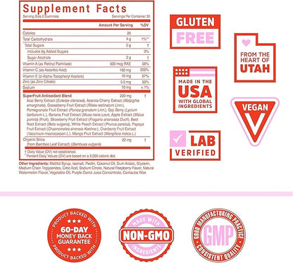 Zhou Nutrition Superfruit Multivitamin Gummies, 13 Natural Superfruits, Rich in Vitamin A, C, E, Zinc Gummies, Superfood Supplement, Immunity, Digestion & Energy, No Added Sugar, 60 Vegan Gummies