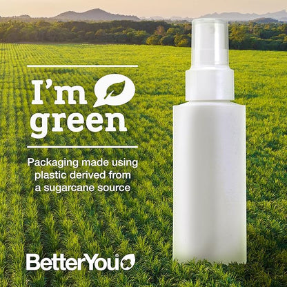 BetterYou Magnesium Muscle Body Spray - Relaxing Topical Magnesium and Essential Oil Spray - Lavender and Chamomile - Promotes Better Sleep - 3.38 oz (Pack of 3)