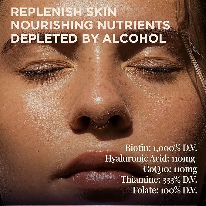 Nouel | Skin + Liver + Immunity Support | Recovery Supplement for Drinking | Milk Thistle, NAC, Hyaluronic Acid, CoQ10, Biotin, Antioxidants | 40 Capsules