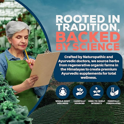 Ayush Herbs Arjuna Heart - Complete Heart-Support Supplement, Natural Arjuna, Magnesium & CoQ10 Formula for Women & Men - 90 Vegetarian Caplets (1 Count)